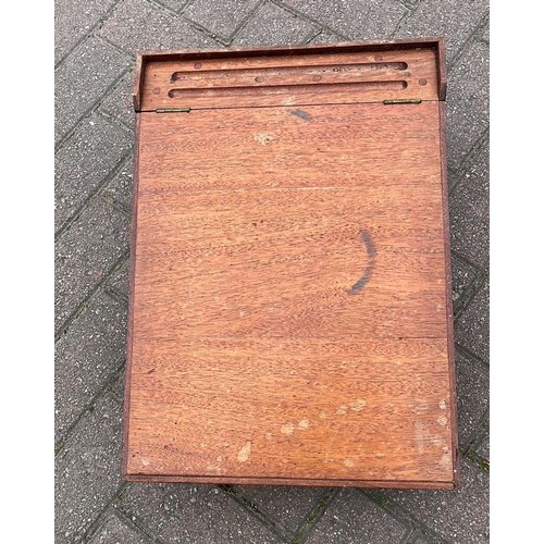 35 - WOODEN WRITING SLOPE...
