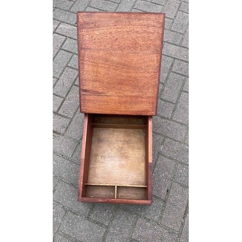 35 - WOODEN WRITING SLOPE...