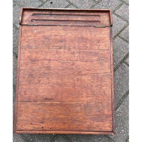 34 - WOODEN WRITING SLOPE...