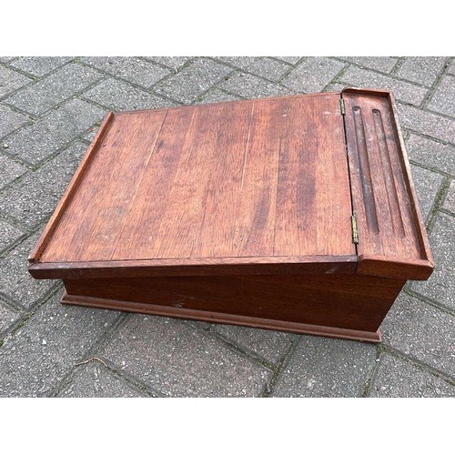 34 - WOODEN WRITING SLOPE...