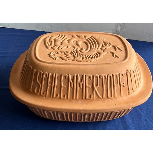 32 - LARGE TERRACOTTA CHIKEN ROASTER BY Schlemmertopf...