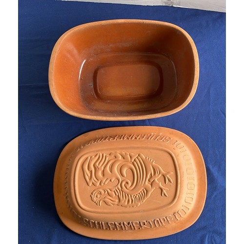 32 - LARGE TERRACOTTA CHIKEN ROASTER BY Schlemmertopf...