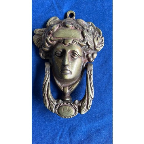 31 - 2 X BRASS DOOR KNOCKERS...