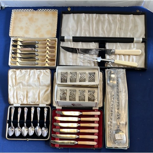 25 - VINTAGE FLATWARE SETS...
