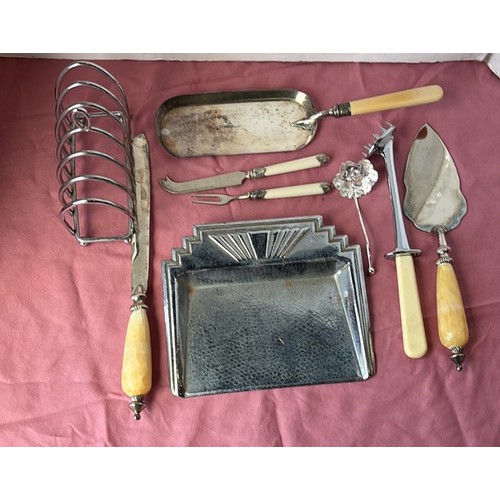 21 - SELECTION OF BUTLER TABLE WARE...