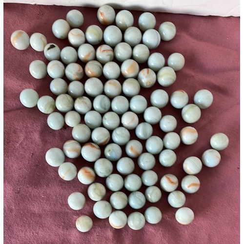 16 - QTY OF VINTAGE MARBLES...