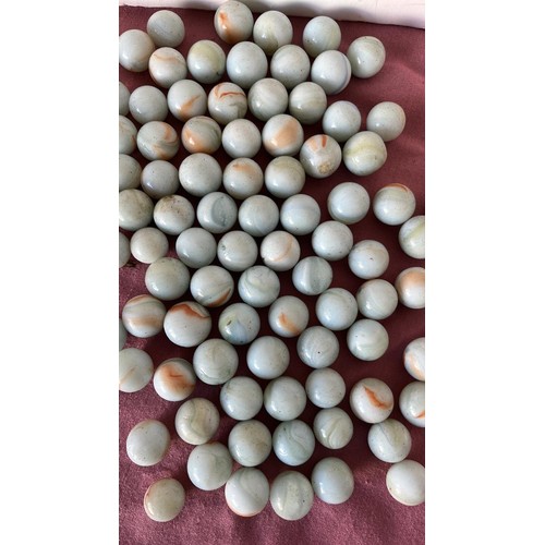 16 - QTY OF VINTAGE MARBLES...