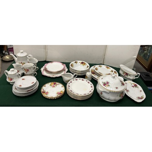 15 - QTY OF MIXED TEA TIME TABLE WARE OF DIFFERENT MAKERS / SEE ALL PICTURES...