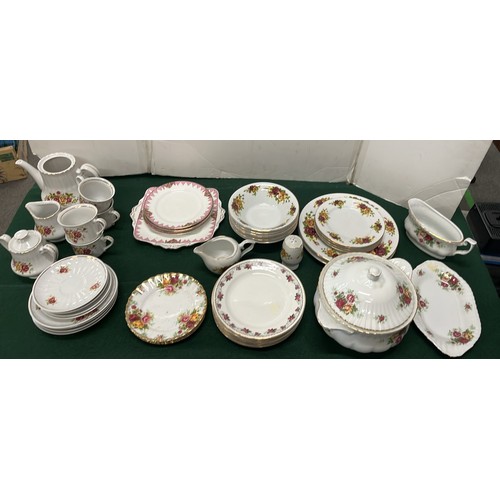 15 - QTY OF MIXED TEA TIME TABLE WARE OF DIFFERENT MAKERS / SEE ALL PICTURES...