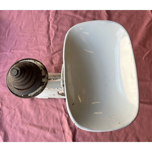 9 - VINTAGE KITCHEN SCALES WITH WEIGHTS...