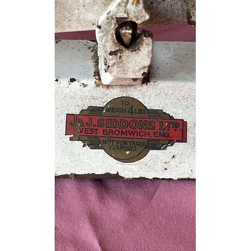 9 - VINTAGE KITCHEN SCALES WITH WEIGHTS...