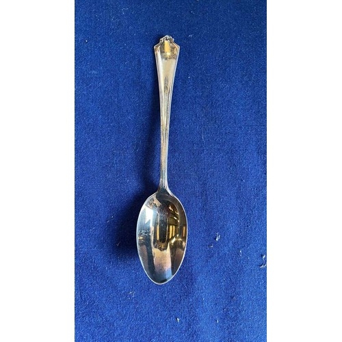 2 - HARRODS LONDON 1938 SILVER HALLMARK 12 X TEA SPOON SET...