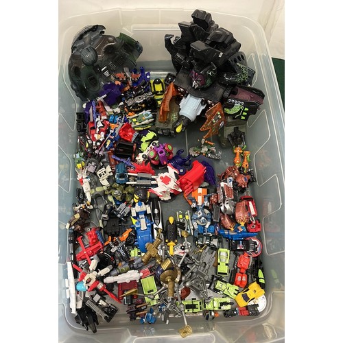 63 - VERY LARGE QTY OF MIXED TRANSFORMER TOYS / SEE ALL PICTURES