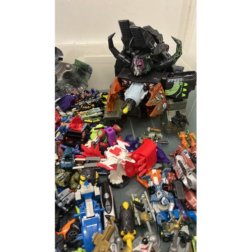 63 - VERY LARGE QTY OF MIXED TRANSFORMER TOYS / SEE ALL PICTURES