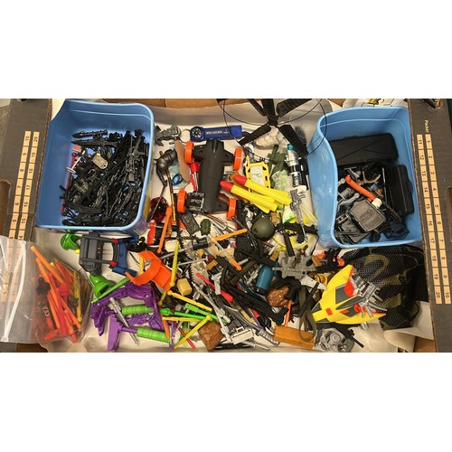 74 - LARGE QTY OF ACTION MAN AND OTHER MAKE ACTION FIGURES WEAPON ACCESSORIES