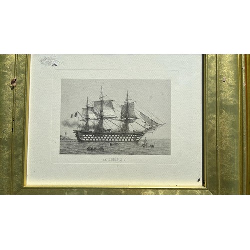 619 - 2 X FRAMED ART WORK OF SHIPS...
