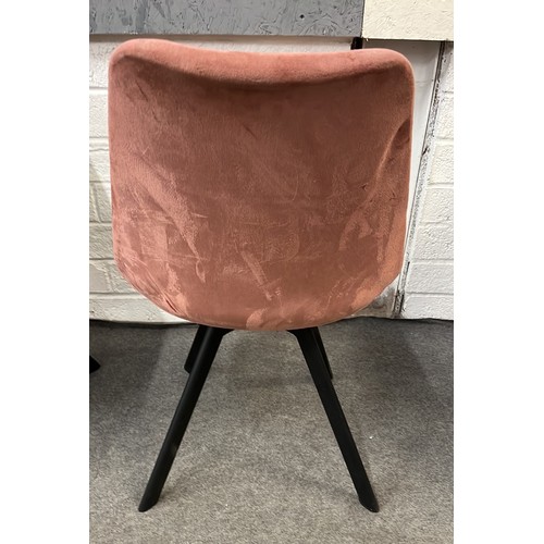 307 - 6 X MIXED COLOURED DINNING CHAIRS