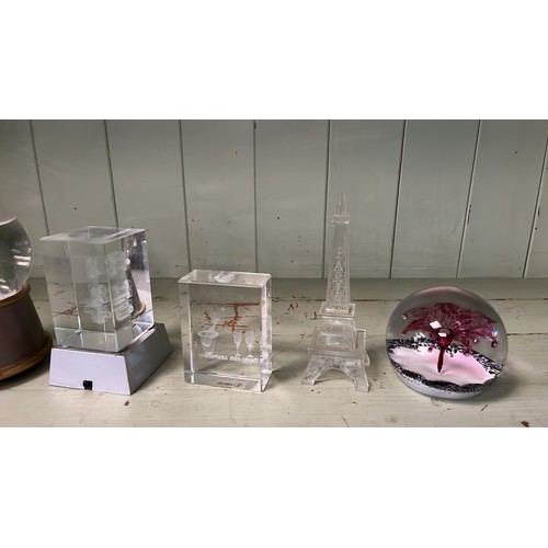 316 - GLASS ART WORK MIXED
