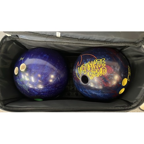 317 - STREAMLINE TEN PIN BOWLING SET WITH 4 X BOWLS SEE ALL PICTURES