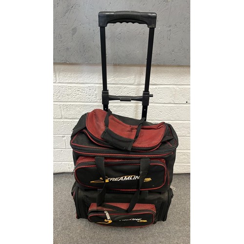 317 - STREAMLINE TEN PIN BOWLING SET WITH 4 X BOWLS SEE ALL PICTURES