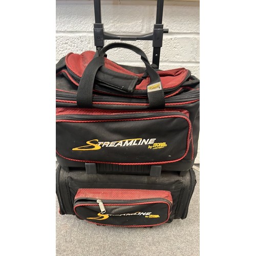 317 - STREAMLINE TEN PIN BOWLING SET WITH 4 X BOWLS SEE ALL PICTURES