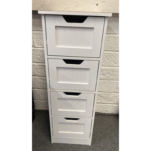318 - WHITE CHEST OF DRAWERS