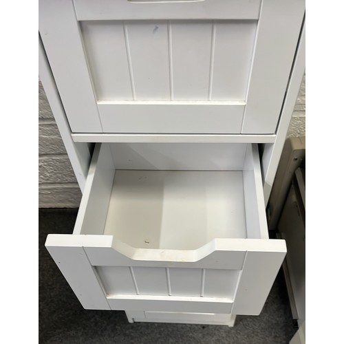 318 - WHITE CHEST OF DRAWERS