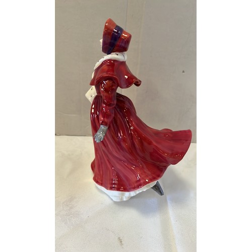 6 - ROYAL DOULTON 1992 FIGURE HN 3439 THE SKATER IN RED DRESS