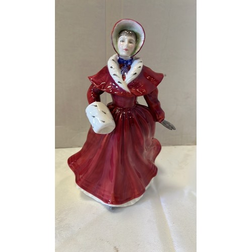6 - ROYAL DOULTON 1992 FIGURE HN 3439 THE SKATER IN RED DRESS