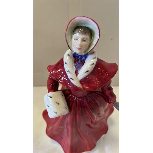 6 - ROYAL DOULTON 1992 FIGURE HN 3439 THE SKATER IN RED DRESS