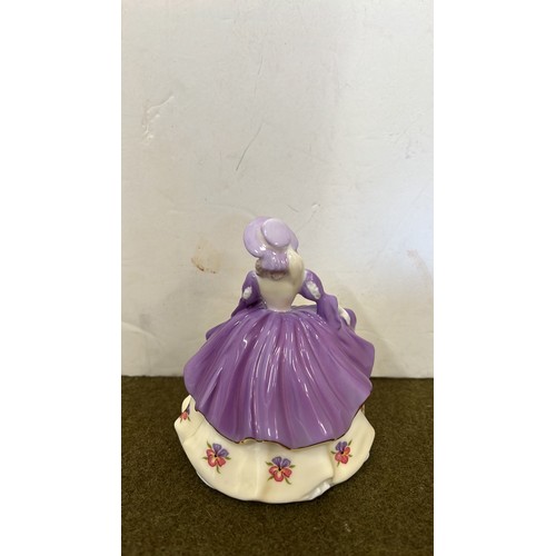 22 - COALPORT FIGURE FAIREST FLOWERS PANSY - 1993