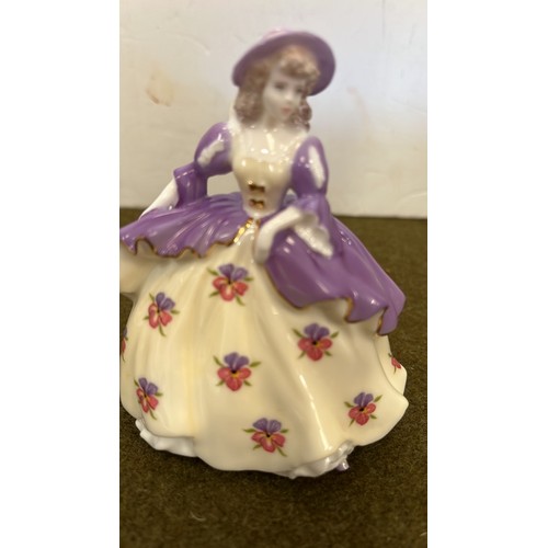 22 - COALPORT FIGURE FAIREST FLOWERS PANSY - 1993