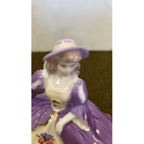 22 - COALPORT FIGURE FAIREST FLOWERS PANSY - 1993