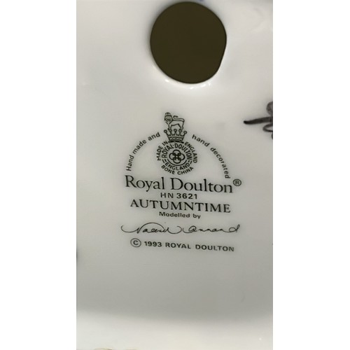 42 - ROYAL DOULTON 1993 FIGURE HN 3621 AUTUMNTIME