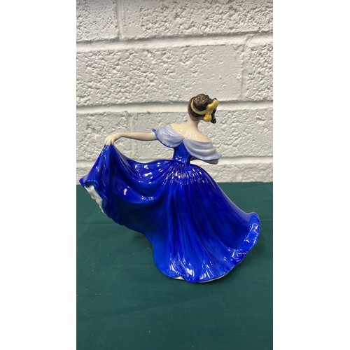38 - ROYAL DOULTON 1979 FIGURE HN 2791 ELAINE IN BLUE DRESS