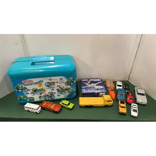 287 - MECCANO CASE WITH DIE CAST MODEL CARS