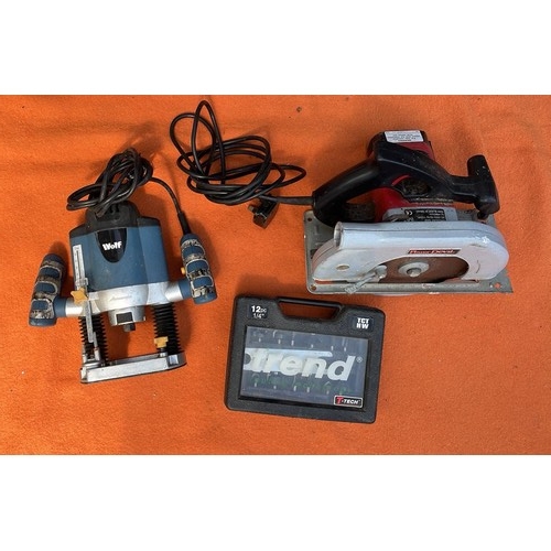 SAW , WOLF ROUTER AND TREND BITS