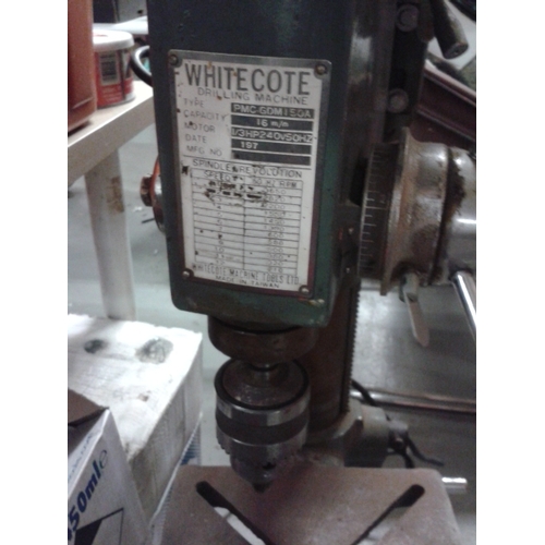 265 - Retro whitecote 16 mm drill press with single phase induction motor