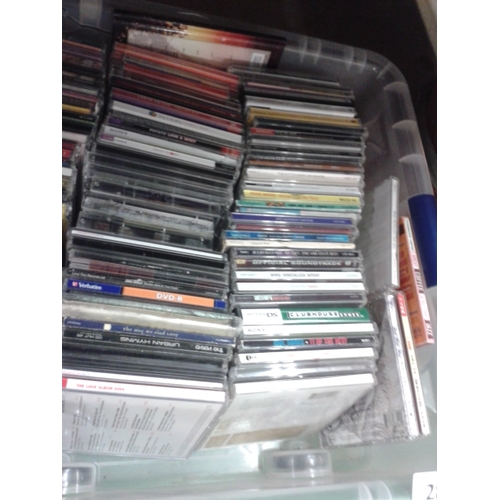 285 - Plastic tray of assorted mainly CD albums and singles