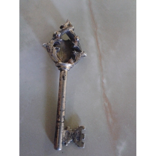 53 - Gilt on hallmarked silver key