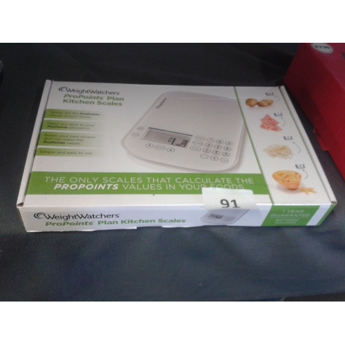 91 - Boxed Weight Watchers ProPoints plan kitchen scales