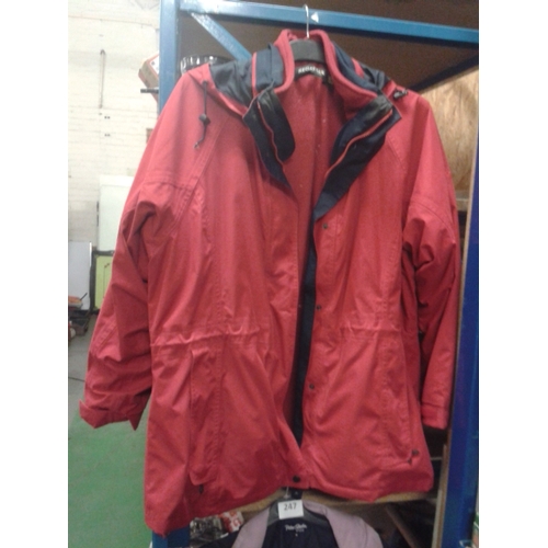 247 - Peter Storm shell jacket size 18 & regatta 3-in-1 waterproof jacket size 16