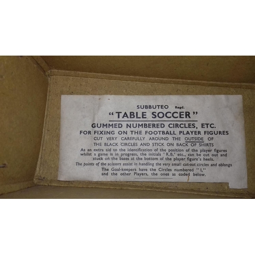 26 - Original boxed late 1940's subbuteo table soccer game complete