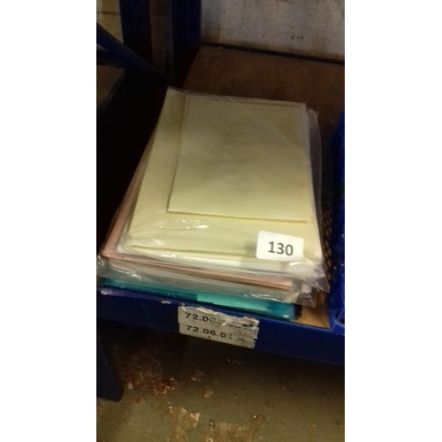 130 - Large amount of assorted crafting paper and card