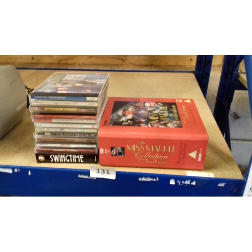 131 - The Miss Marple Collection DVD box set and quantity of assorted CD albums