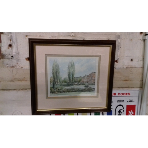 22A - Framed and mounted limited edition print 663 of 850, titled Welwyn Garden City by Phillip Martin app... 