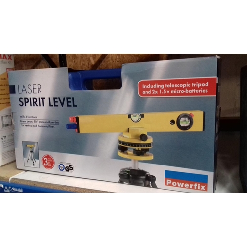 225 - New and sealed power fix laser spirit level