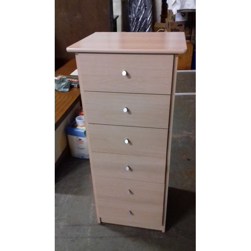 501 - Set of 6 x light pine look drawers 48 x 41 x 108 tall