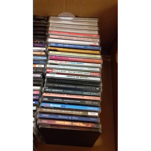 289 - Box of assorted cd albums inc' country music, crooners, the 60's etc