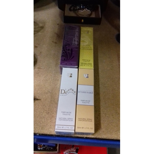 91 - 4 x new and sealed bottles of designer style perfumes